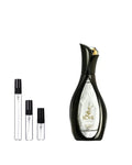 Arabiyat Prestige Kohl Opulence sample – decant naast de volle fles ter herkenning
