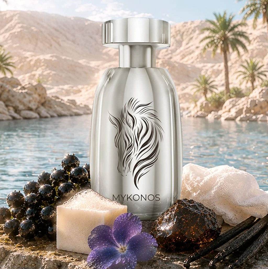 Mykonos Untamed Extrait de Parfum (100ml) – Eaux de Parfum, verpakking